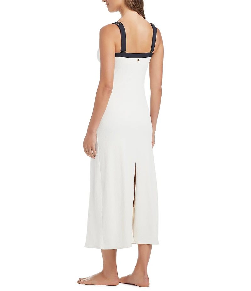 Bleu Rod Beattie I'm With The Band Square Neck Maxi Dress Swim Cover-Up