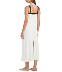 Bleu Rod Beattie I'm With The Band Square Neck Maxi Dress Swim Cover-Up