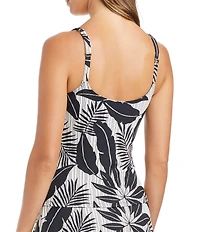 Bleu Rod Beattie Island Time Floral Scoop Neck Floating Underwire Tankini Swim Top