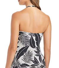 Bleu Rod Beattie Island Time Floral Twist Front Bandeau Tankini Swim Top
