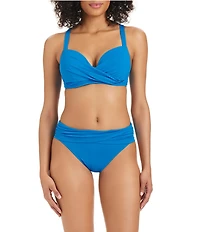 Bleu Rod Beattie Kore Over the Shoulder Bra Sized D Cup Underwire Swim Top
