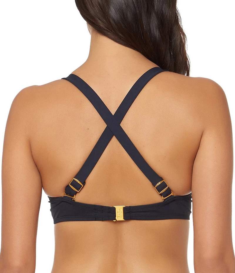 Bleu Rod Beattie Kore Over the Shoulder Bra Sized D Cup Underwire Swim Top