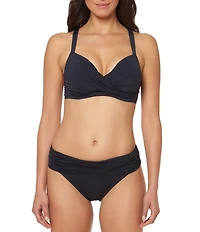 Bleu Rod Beattie Kore Over the Shoulder Bra Sized D Cup Underwire Swim Top