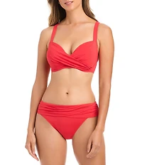 Bleu Rod Beattie Kore Over the Shoulder Bra Sized D Cup Underwire Swim Top