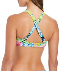 Bleu Rod Beattie Let's Get Away Front Twist Underwire D-Cup Bra Size Swim Top