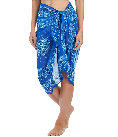 Bleu Rod Beattie Meet Me In Sorento Tie Side Pareo Swim Cover-Up