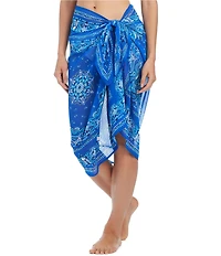 Bleu Rod Beattie Meet Me In Sorento Tie Side Pareo Swim Cover-Up