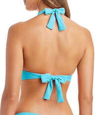 Bleu Rod Beattie Pique Ole Ring Halter Swim Top