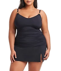 Bleu Rod Beattie Plus Size Kore High Waisted Swim Skirt