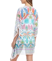 Bleu Rod Beattie Summer Solstice V-Neck Caftan Swim Cover-Up