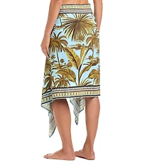 Bleu Rod Beattie White Lotus Button Front Pareo Swim Cover-Up