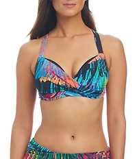Bleu Rod Beattie Wild Thing Sweetheart Neck Underwire Bra Size Swim Top