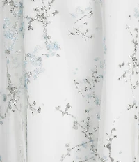Blondie Nites Floral Print Off-The-Shoulder Party Dress