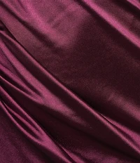 Blondie Nites Power Sateen Drape Neck Spaghetti Straps Corset Lace Up Back Long Dress