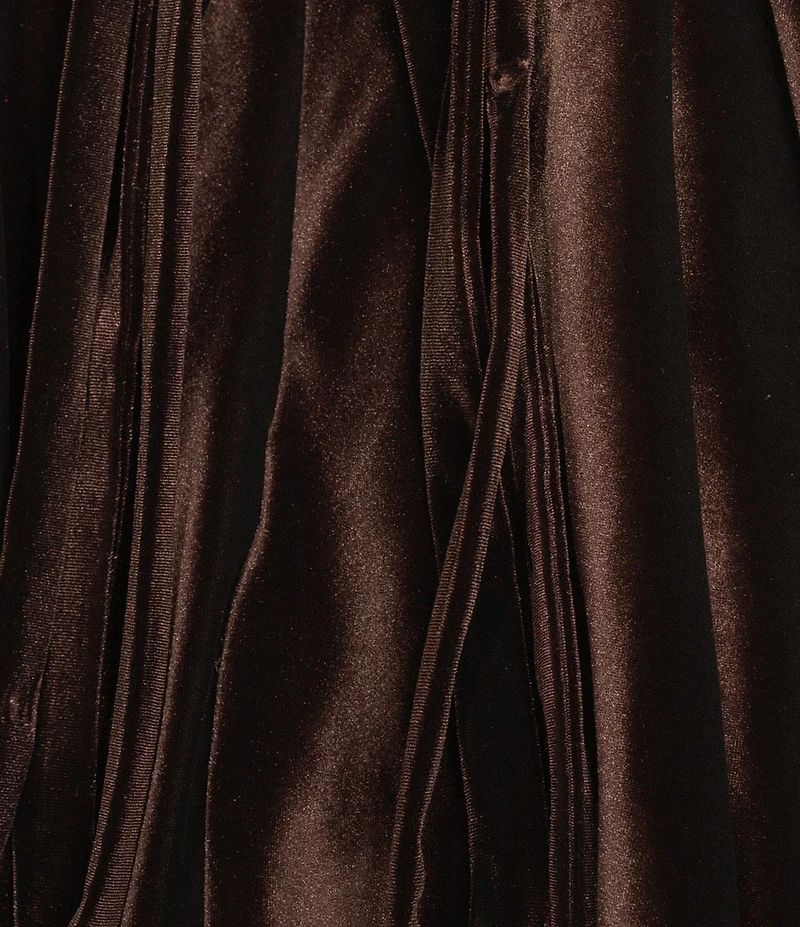 Blondie Nites Velvet Sweetheart Neck Lace Up Back Party Dress