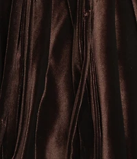 Blondie Nites Velvet Sweetheart Neck Lace Up Back Party Dress