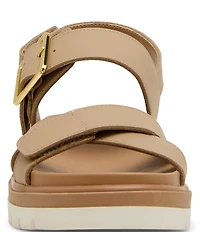 Blondo Beau Waterproof Leather X Strap Lug Sole Sandals