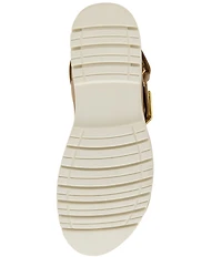 Blondo Beau Waterproof Leather X Strap Lug Sole Sandals