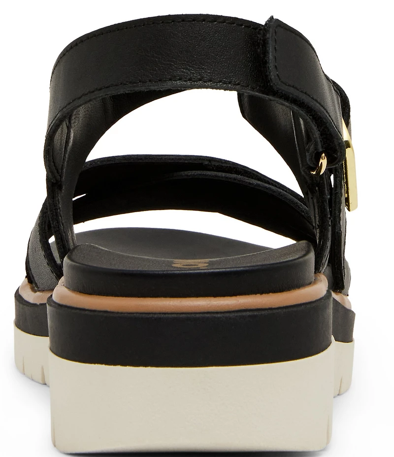 Blondo Beau Waterproof Leather X Strap Lug Sole Sandals