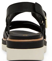 Blondo Beau Waterproof Leather X Strap Lug Sole Sandals