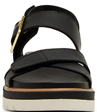 Blondo Beau Waterproof Leather X Strap Lug Sole Sandals