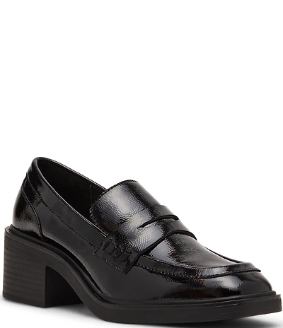 Blondo Brisa Waterproof Leather Block Heel Loafers