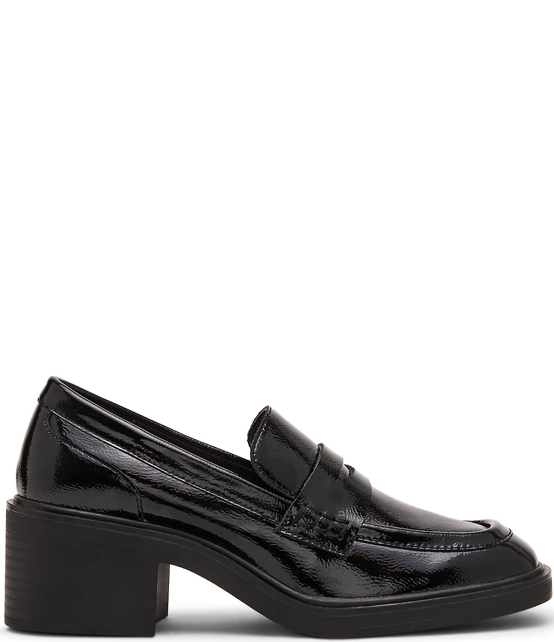 Blondo Brisa Waterproof Leather Block Heel Loafers