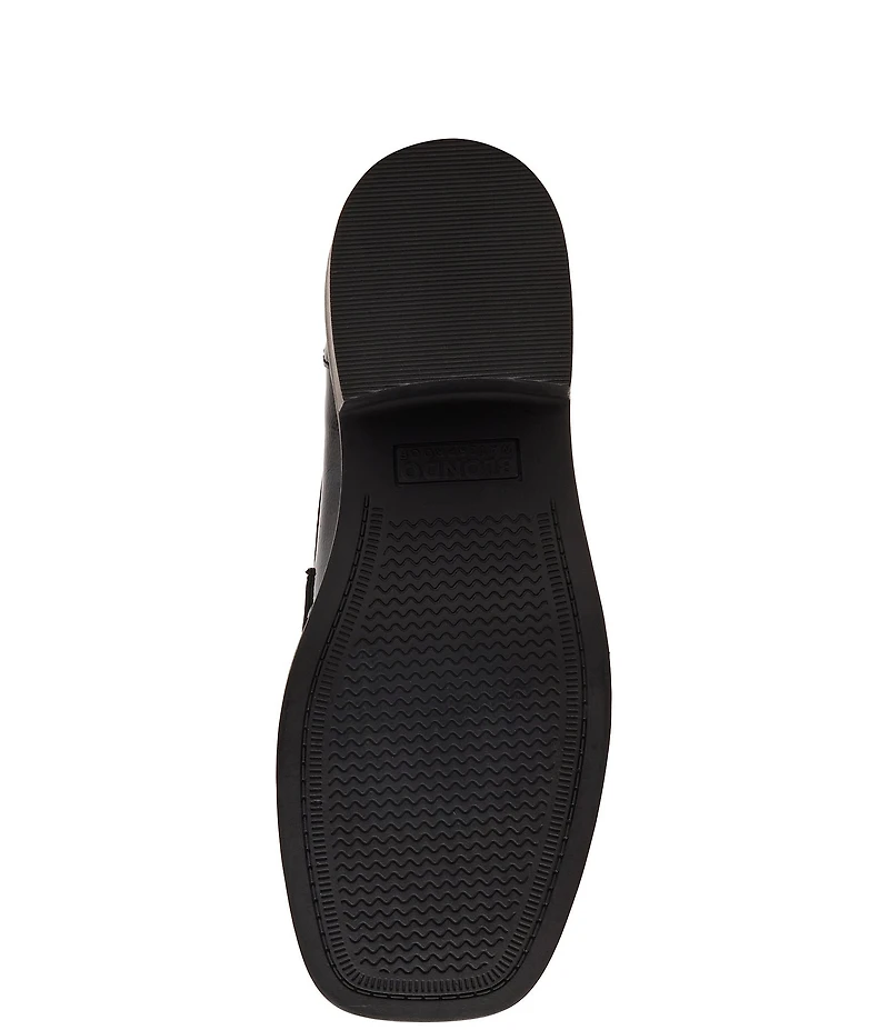 Blondo Brisa Waterproof Leather Block Heel Loafers