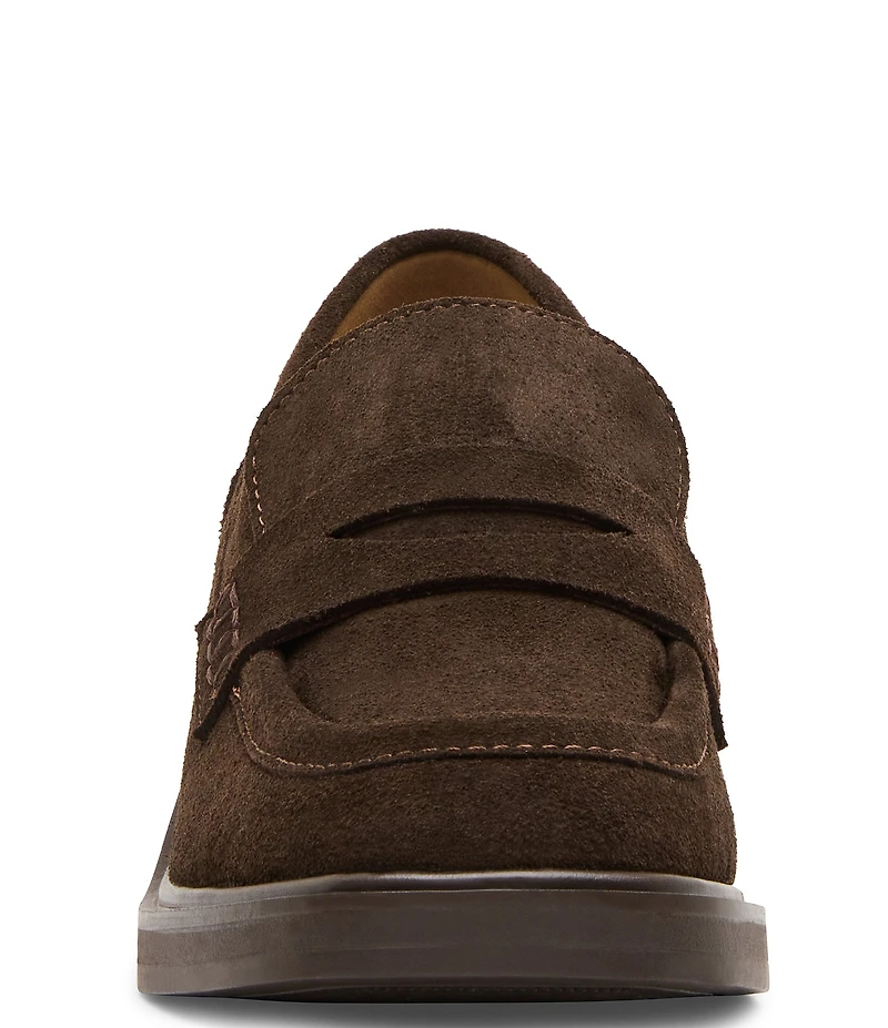 Blondo Brisa Waterproof Suede Block Heel Loafers