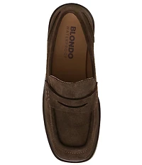 Blondo Brisa Waterproof Suede Block Heel Loafers