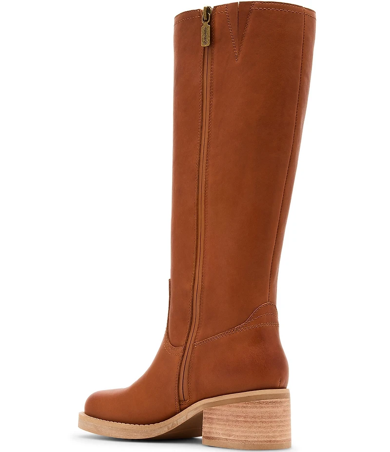 Blondo Camrin Waterproof Leather Block Heel Tall Boots