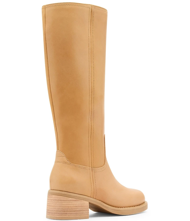 Blondo Camrin Waterproof Leather Block Heel Tall Boots