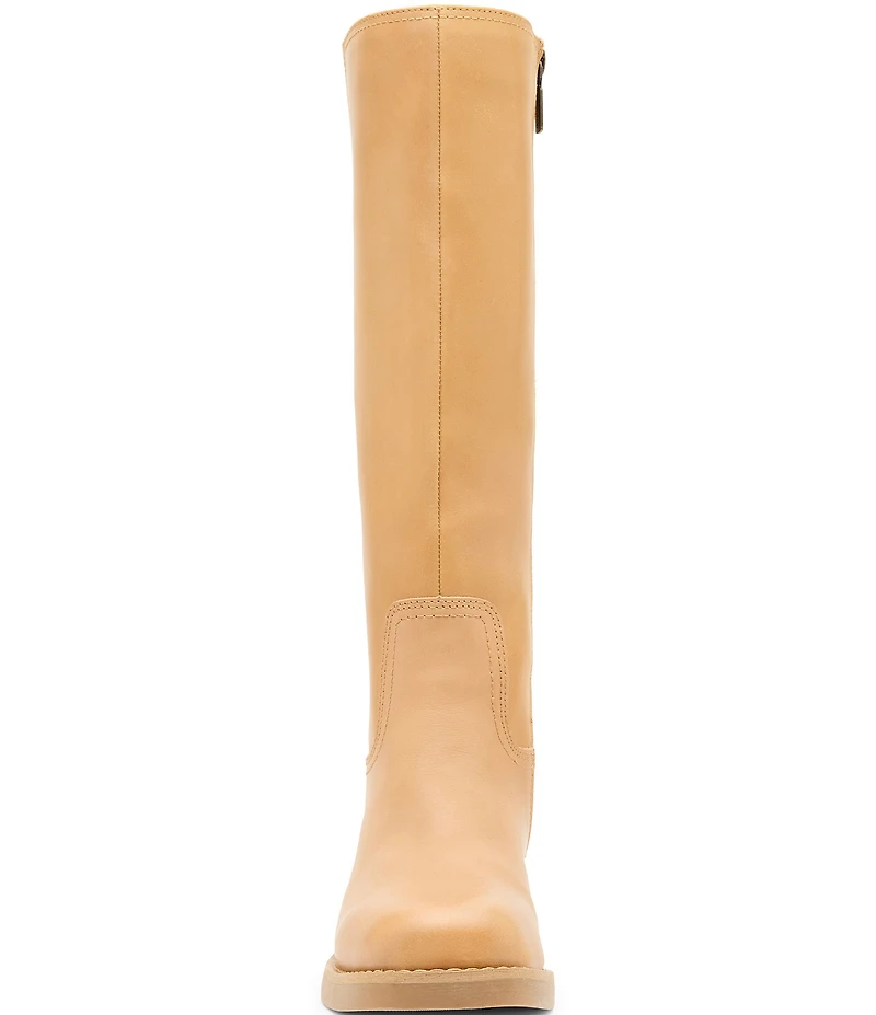 Blondo Camrin Waterproof Leather Block Heel Tall Boots