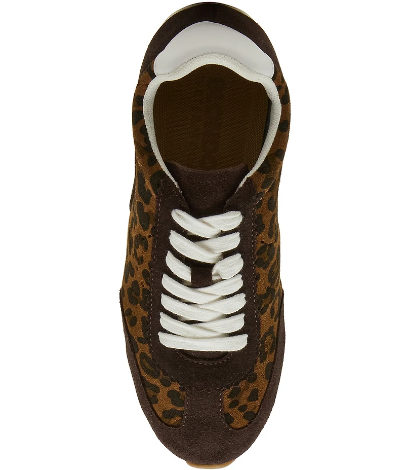 Blondo Carmen Leopard Suede Water Resistant Low Profile Sneakers