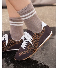 Blondo Carmen Leopard Suede Water Resistant Low Profile Sneakers