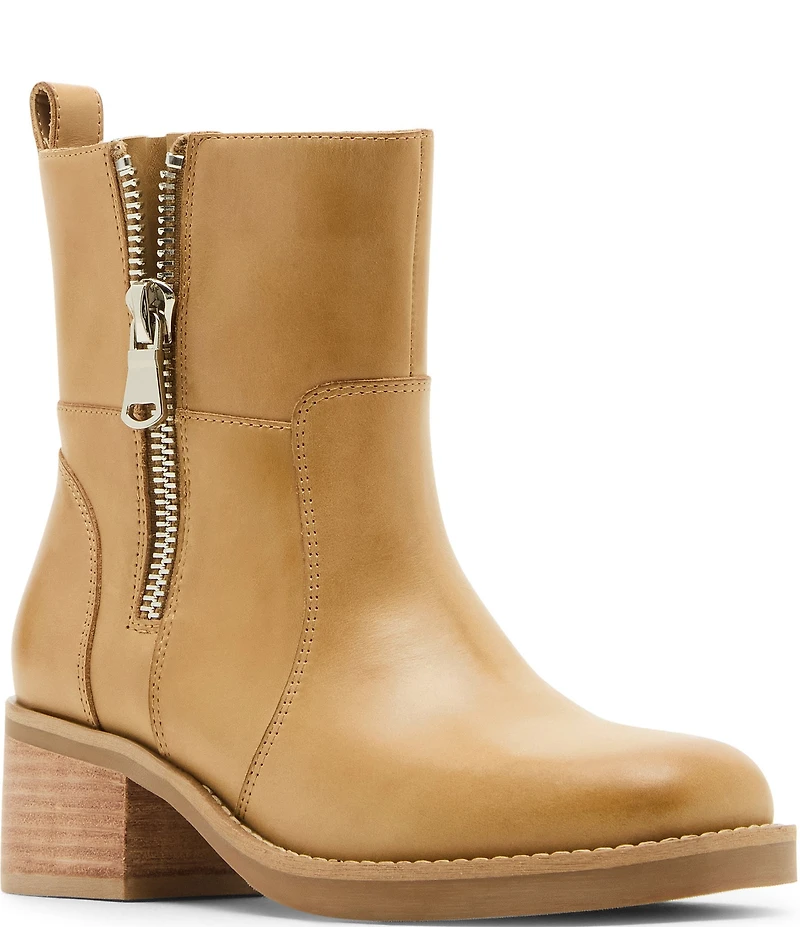 Blondo Carmine Waterproof Leather Dual Zip Booties