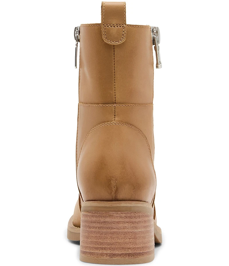 Blondo Carmine Waterproof Leather Dual Zip Booties