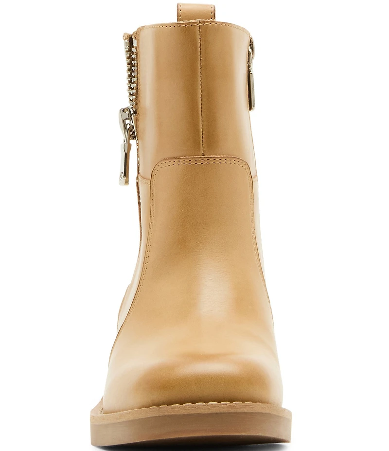 Blondo Carmine Waterproof Leather Dual Zip Booties