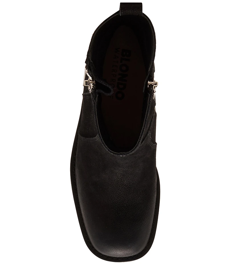 Blondo Carmine Waterproof Leather Dual Zip Booties