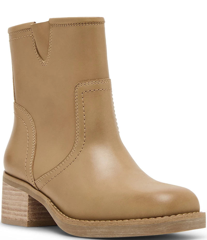 Blondo Cassidie Waterproof Leather Low Heel Booties