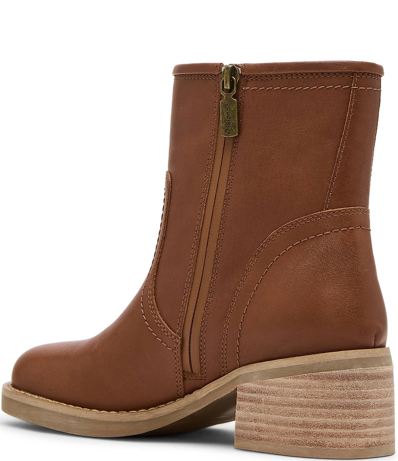 Blondo Cassidie Waterproof Leather Low Heel Booties