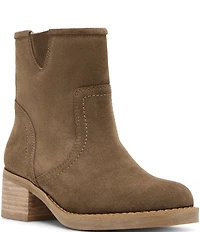 Blondo Cassidie Waterproof Suede Low Heel Booties
