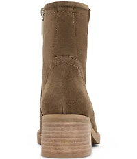 Blondo Cassidie Waterproof Suede Low Heel Booties