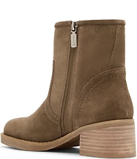 Blondo Cassidie Waterproof Suede Low Heel Booties