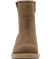 Blondo Cassidie Waterproof Suede Low Heel Booties