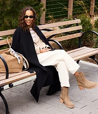 Blondo Cassidie Waterproof Suede Low Heel Booties