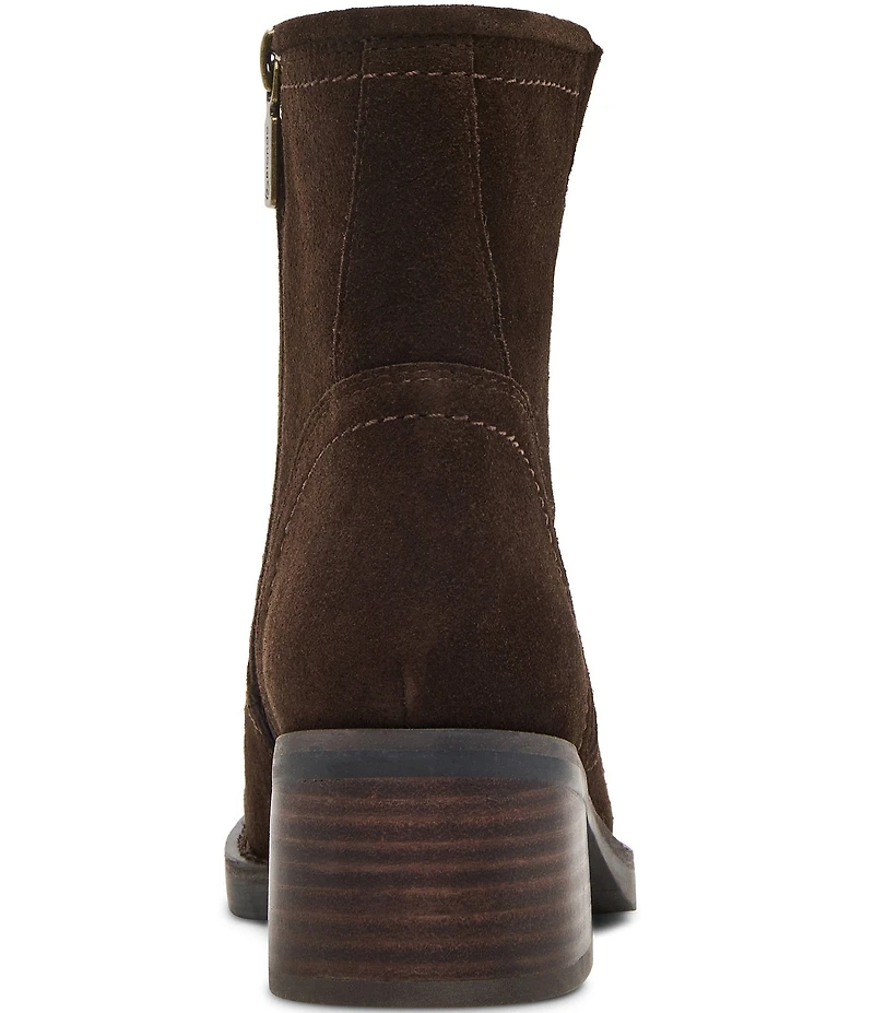 Blondo Cassidie Waterproof Suede Low Heel Booties