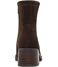 Blondo Cassidie Waterproof Suede Low Heel Booties