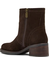 Blondo Cassidie Waterproof Suede Low Heel Booties