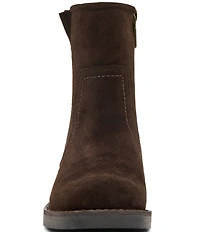 Blondo Cassidie Waterproof Suede Low Heel Booties